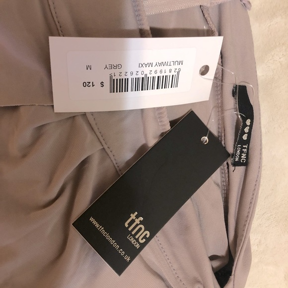 TFNC Multi-way floor length dress in grey (more like a pale purple) - Picture 3 of 3